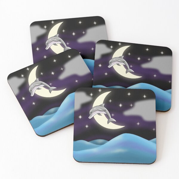 Item preview, Dolphin Over the Moon designed and sold by Rualar-Design.
