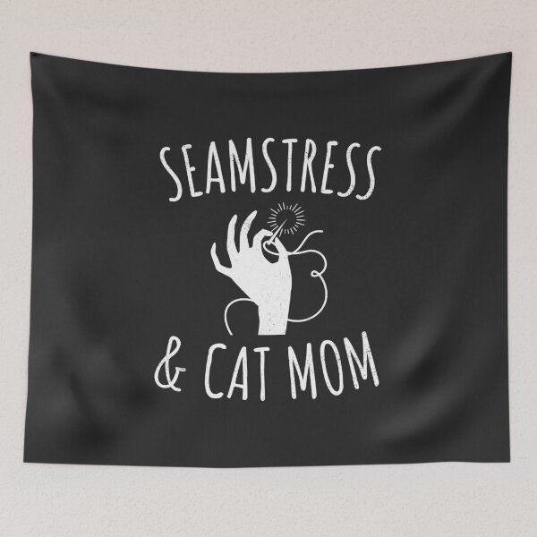 Item preview, Seamstress & Cat Mom Sewing Gift designed and sold by EricJP.