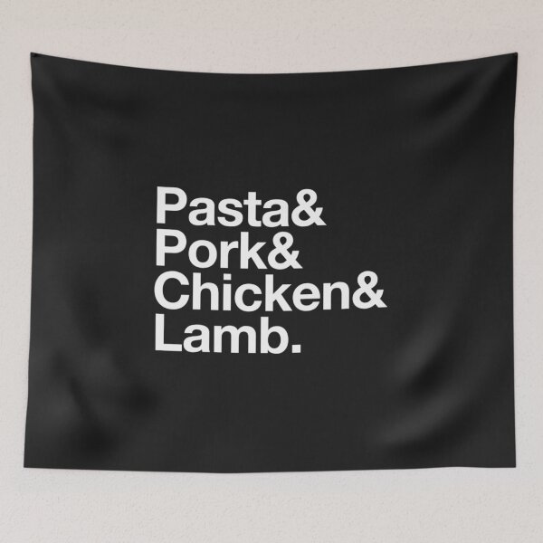 Item preview, Somebody Feed Phil Theme Song The Art of Pasta, Pork, Chicken amp Lamb helv designed and sold by DrDavionWest.