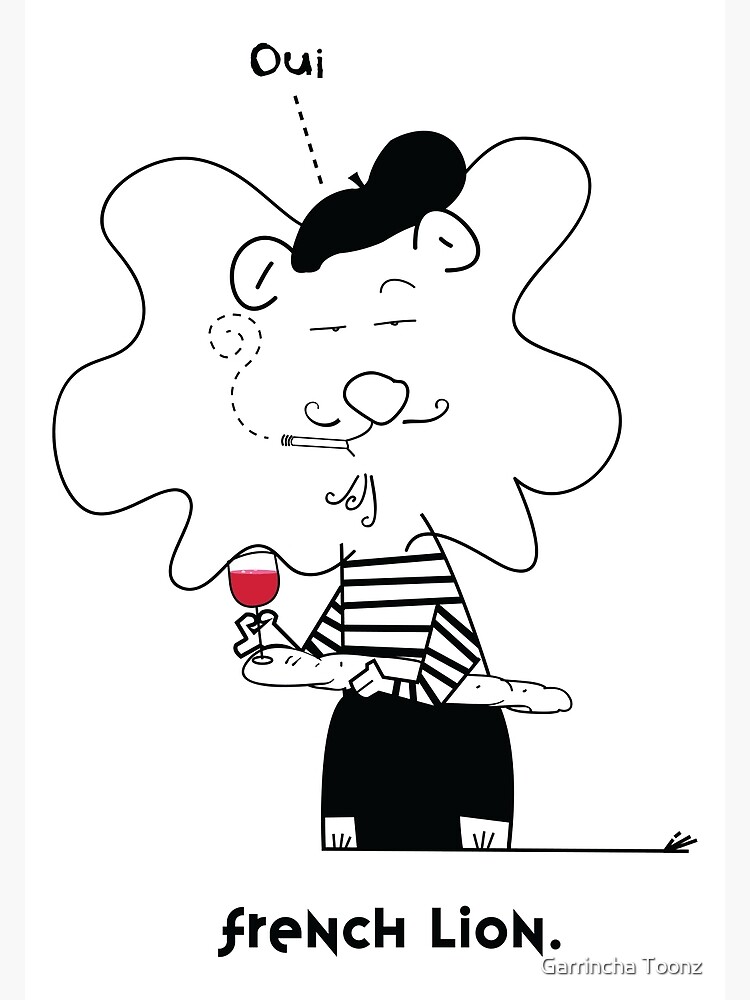 "French lion." Poster for Sale by AllGarrincha Redbubble