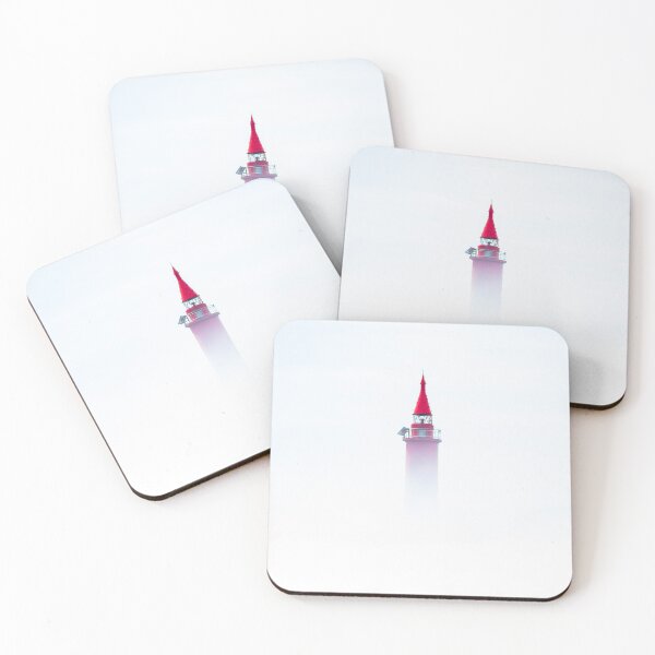 Item preview, Red lighthouse in the mist designed and sold by Zs Photo.