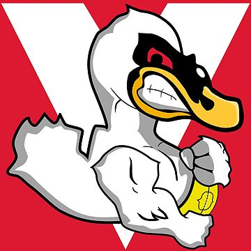 Artwork thumbnail, The Swans Blog V Logo on Red by theswansblog