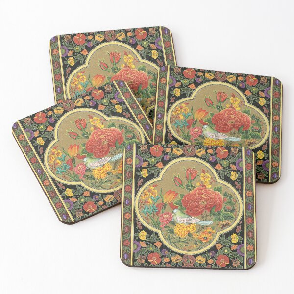 Item preview, Persian Flower and Nightingale Miniature designed and sold by ArtEntwined.