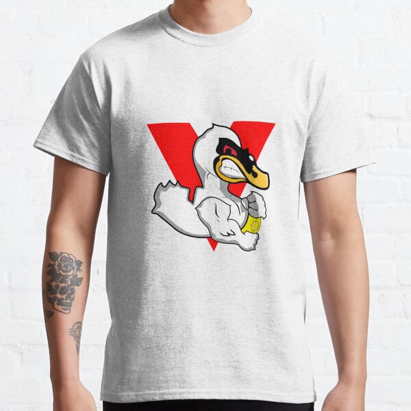 The Swans Blog V Logo on White Classic T-Shirt