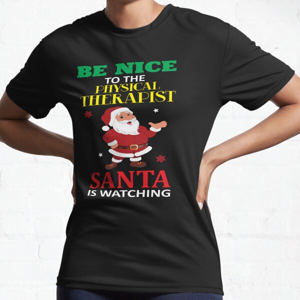 Santa's Favorite Physical Therapist Christmas Funny Gift T-Shirt