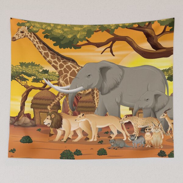 Item preview, Wildlife In Savanna designed and sold by EVERTEESLOVER.