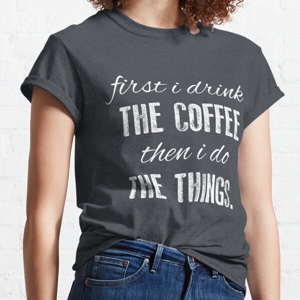 Comical Shirt Ladies Coffee is My Best Friend Rocker 