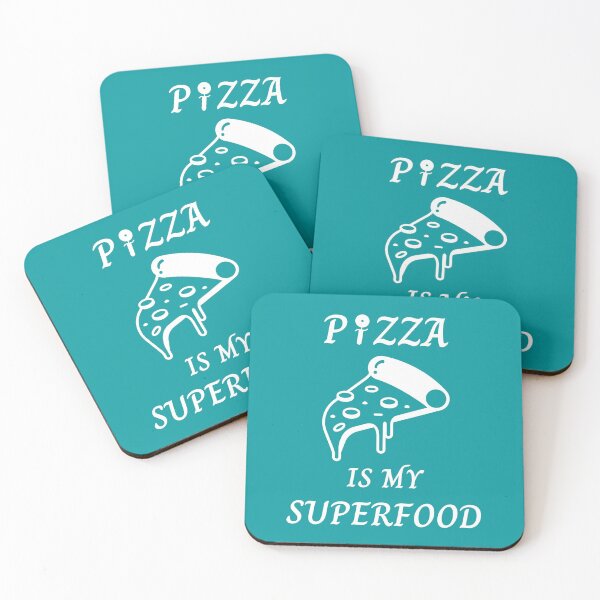 Item preview, Pizza Is My Superfood: Turquoise Selection designed and sold by Intuitive Engines Apparel Co..