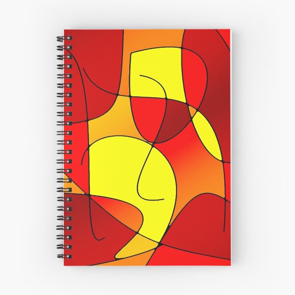 Item preview, ABSTRACT CURVES-1 (Reds, Oranges & Yellows)-(5525 x 6500 px) designed and sold by coloraddicted.