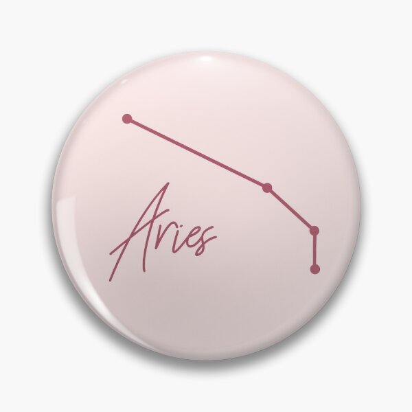 Item preview, Aries Zodiac Sign in Pink designed and sold by tinyteacups.