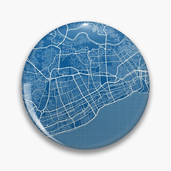 Item preview, Santo Domingo City Map of Dominican Republic - Blueprint designed and sold by deMAP.
