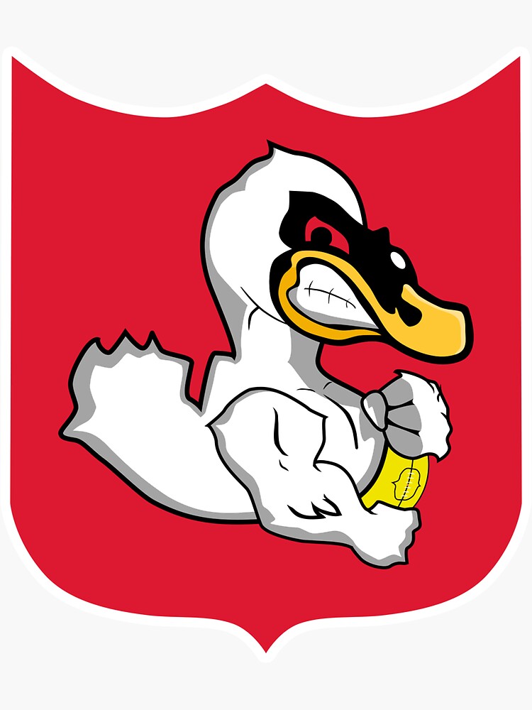 Thumbnail 3 of 3, Sticker, The Swans Blog V Logo Retro Style designed and sold by theswansblog.