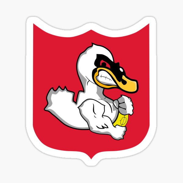 The Swans Blog V Logo Retro Style Sticker