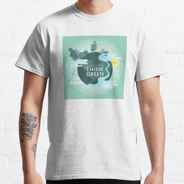 Paix verte. T-shirt classique