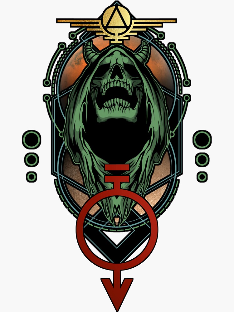 "The Reaper Red Rising" Sticker for Sale by Bitninjasupply Redbubble