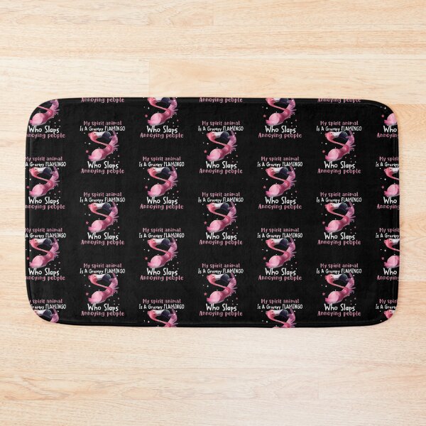 Item preview, My Spirit Animal Is A Grumpy Flamingo designed and sold by christyruffin.