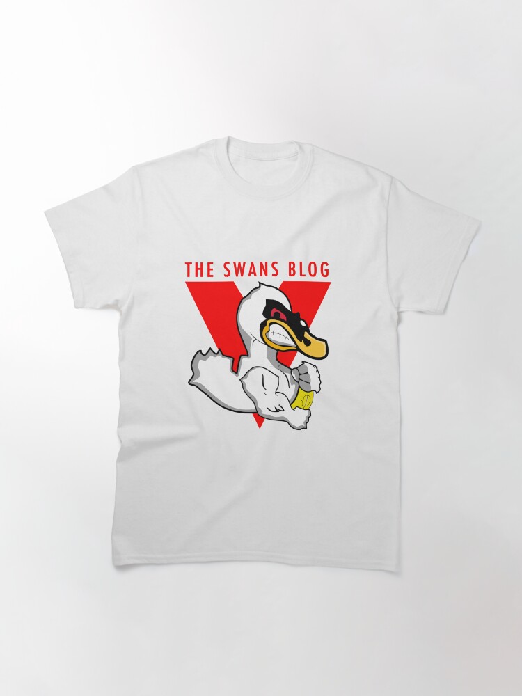 Thumbnail 3 of 7, Classic T-Shirt, The Swans Blog Title V on White designed and sold by theswansblog.
