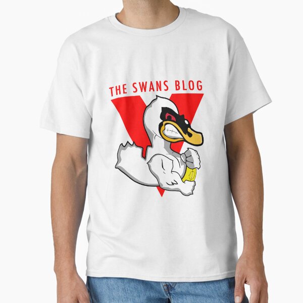 The Swans Blog Title V on White Classic T-Shirt