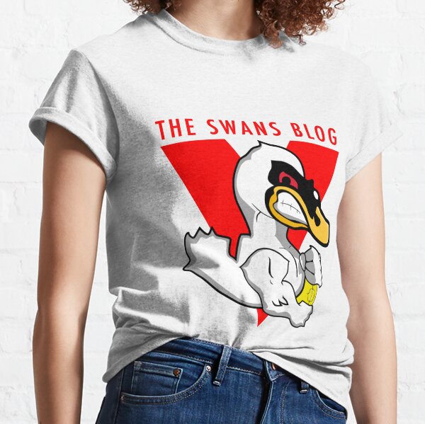 The Swans Blog Title V on White Classic T-Shirt
