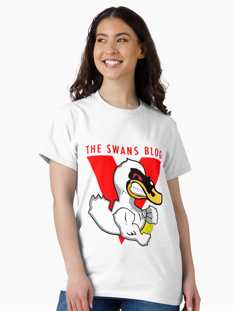 Thumbnail 2 of 7, Classic T-Shirt, The Swans Blog Title V on White designed and sold by theswansblog.