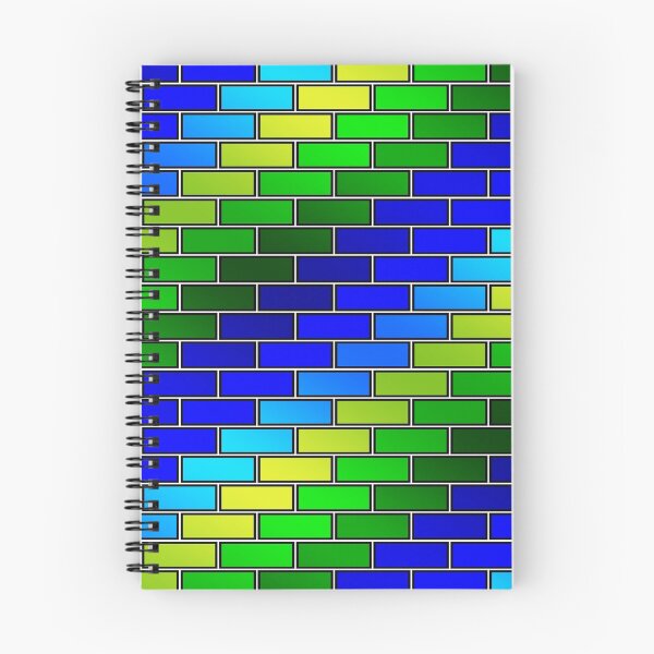 Artikelvorschau, BRICK WALL-2 (Blau & Grün) - (5525 x 6500 px) entworfen und verkauft von coloraddicted.