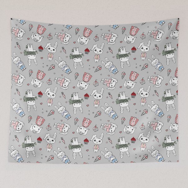 Item preview, Cute little bunnies [Seamless Pattern] designed and sold by Kids-Playground.