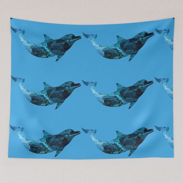 Item preview, cute dolphins - spring animals designed and sold by Fortified.
