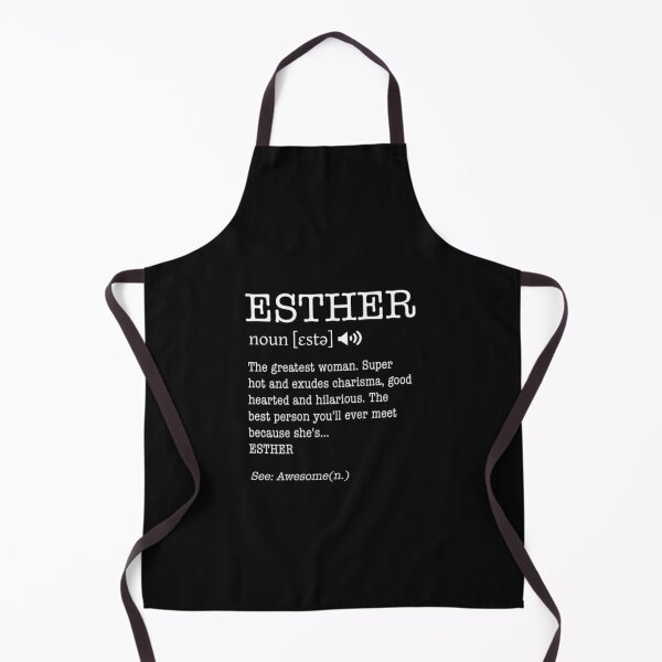 Artikelvorschau, Esther Funny Adult Women's Name Definition Personalized T-Shirt entworfen und verkauft von Lukifo-Vector.
