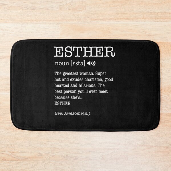 Aperçu de l'œuvre Esther Funny Adult Women's Name Definition Personalized T-Shirt créée et vendue par Lukifo-Vector.