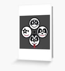 Smile Rock - Kizz Smileys (quadratisch) Grußkarte