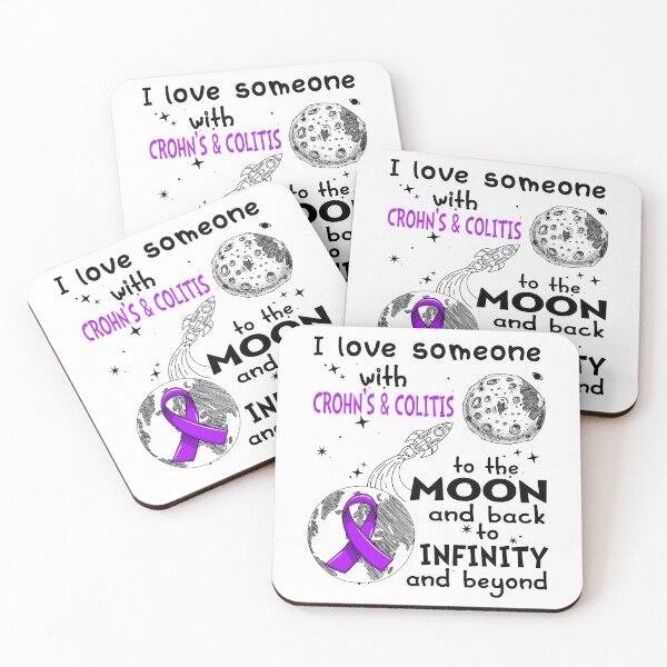 Item preview, I Love Someone With Crohn's & Colitis To The Moon And Back designed and sold by heppenp.