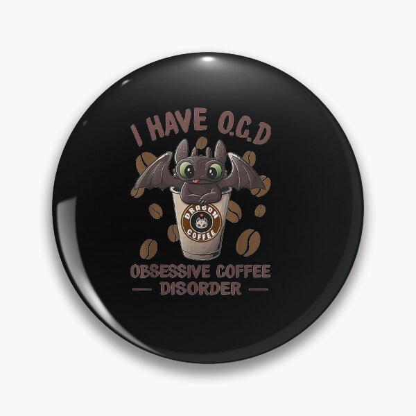 Item preview, I Have OCD Obsessive Coffee Disorder Funny Dragon T-Shirt designed and sold by Lukifo-Vector.