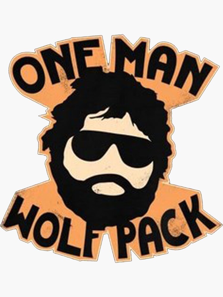"One Man Wolf Pack" Sticker for Sale by frexyTzy Redbubble
