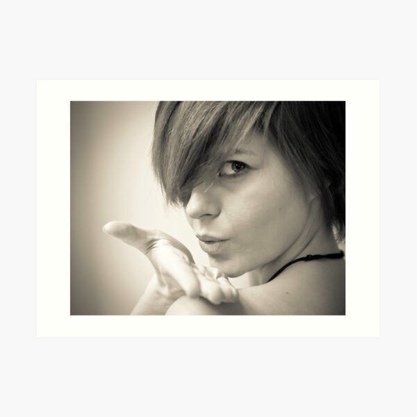 To blow a Kiss Art Print