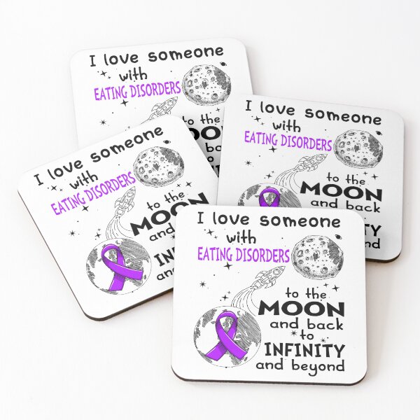 Item preview, I Love Someone With Eating disorders To The Moon And Back designed and sold by heppenp.
