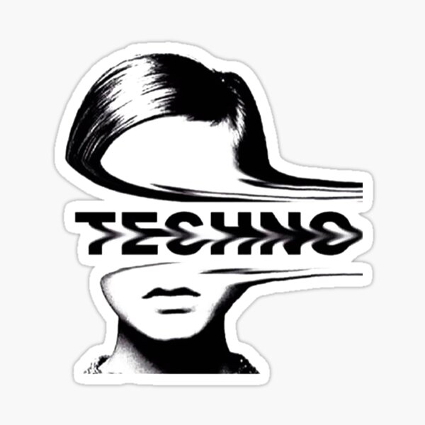 Techno Sticker