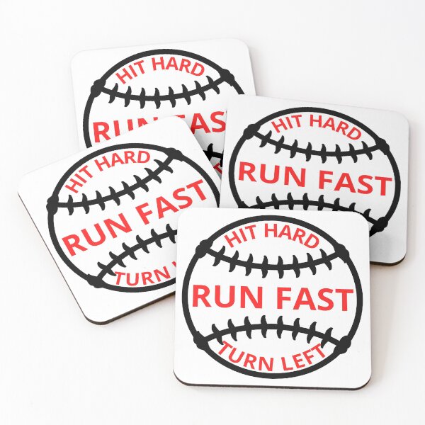 Item preview, Hit hard run fast turn left baseball designed and sold by PRB1989.