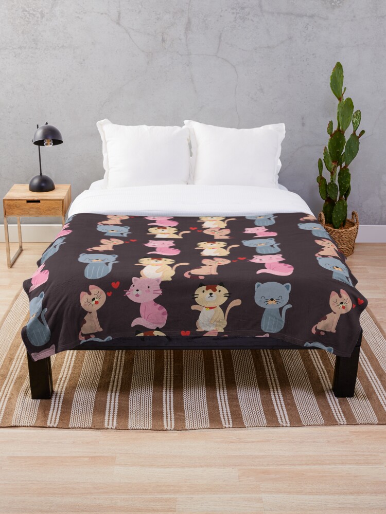 Cat Noir Costume Throw Blanket