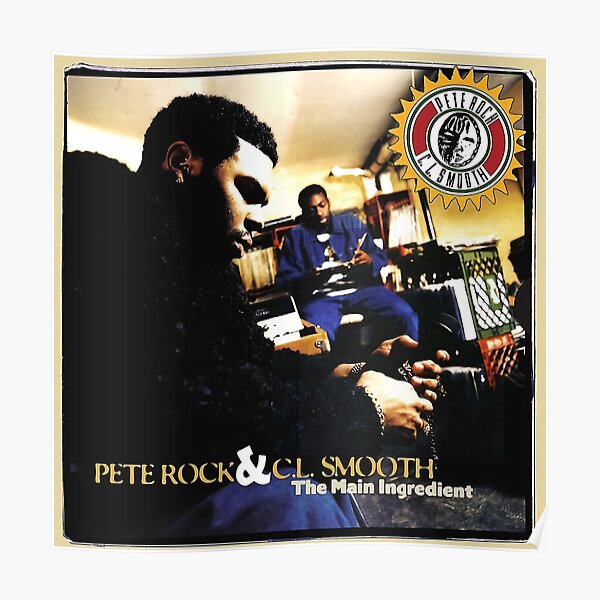 PETE ROCK & CL SMOOTH BORDERLESS MOSAIC TILE WALL POSTER 35" x 25" RAP HIP HOP