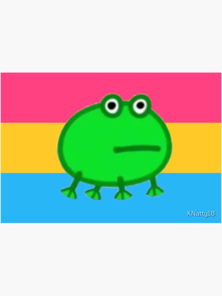 "pansexual frog" Sticker by XNatty18 | Redbubble