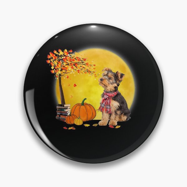 Item preview, Yorkie Dog Leaf Fall Hello Autumn Thanksgiving Gift designed and sold by Pyotsak.
