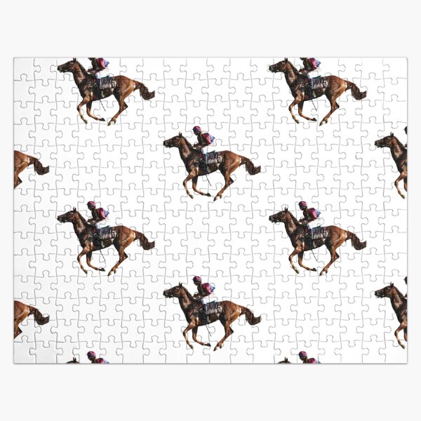 Jockey Riding Horse Jigsaw Puzzles Redbubble