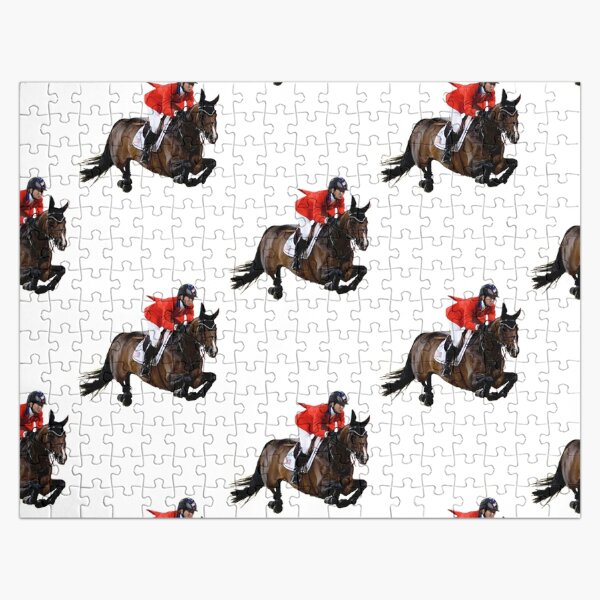 jockey-riding-horse-jigsaw-puzzles-redbubble