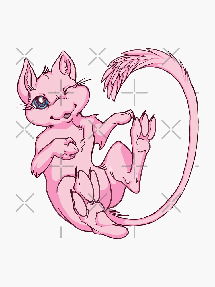 Thumbnail 3 of 3, Sticker, Cat mew designed and sold by LeundraArt.