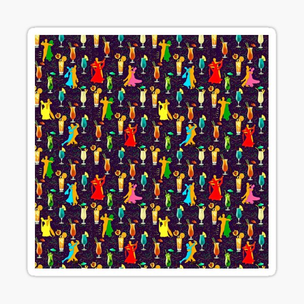 "Dance party" Sticker by doniainart Redbubble