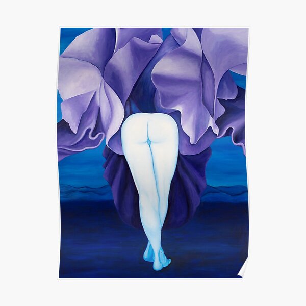 Delicate, original acrylic on canvas, 40"x30" Poster