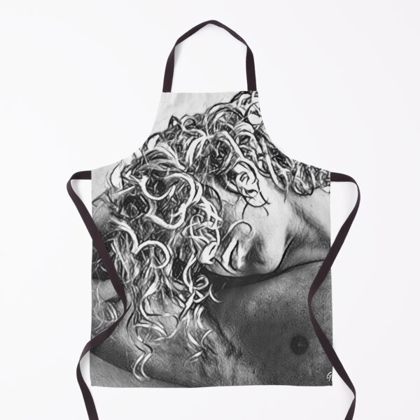 Item preview, Male Athlete Drawing Black and White. Gary Dean Designs designed and sold by GaryDeanDesigns.