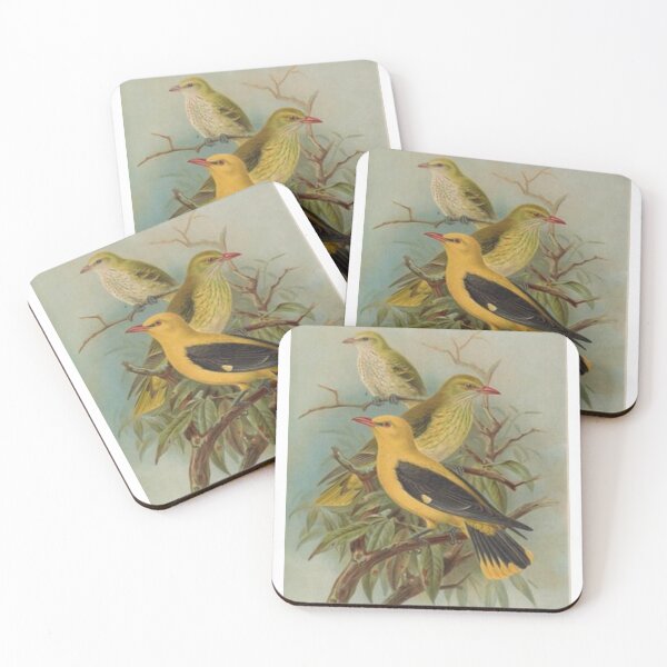 Item preview, Yellow Bird With Two Green Birds designed and sold by laguitan10.