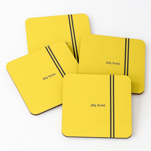 Item preview, Silly Rabbit quote from Kill Bill black on yellow designed and sold by MrGekko.