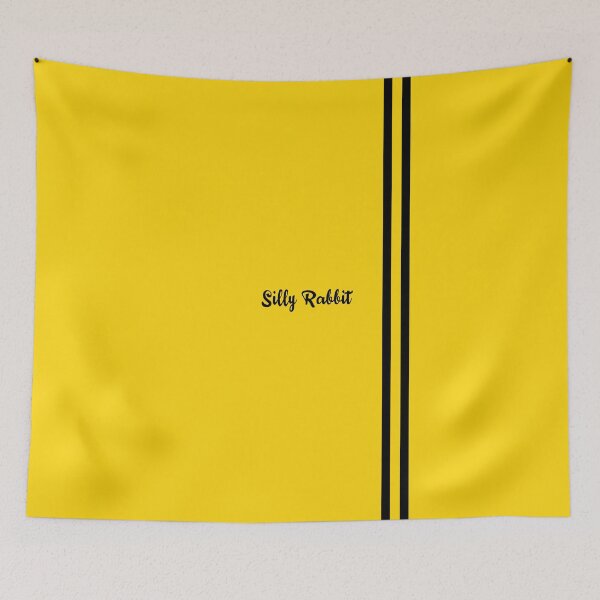 Item preview, Silly Rabbit quote from Kill Bill black on yellow designed and sold by MrGekko.